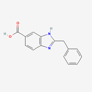 molecular formula C15H12N2O2 B1269629 2-Benzyl-1H-benzimidazole-6-carboxylic acid CAS No. 208118-13-2