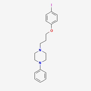 molecular formula C19H23IN2O B12696293 Piperazine, 1-(3-(4-iodophenoxy)propyl)-4-phenyl- CAS No. 84344-37-6