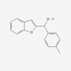 molecular formula C16H14O2 B12696307 alpha-(4-Methylphenyl)-2-benzofuranmethanol CAS No. 82158-21-2