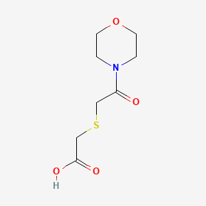 molecular formula C8H13NO4S B1269632 [(2-Morpholin-4-yl-2-oxoethyl)thio]acetic acid CAS No. 62770-06-3