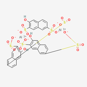 molecular formula C30H18Al2O21S6 B12696327 dialuminum;3-hydroxynaphthalene-2,7-disulfonate CAS No. 85005-91-0
