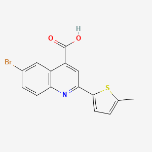 6-Bromo-2-(5-methylthiophen-2-yl)quinoline-4-carboxylic acid