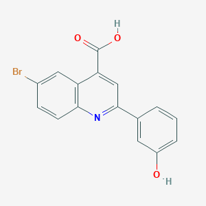 6-Bromo-2-(3-hydroxyphenyl)quinoline-4-carboxylic acid