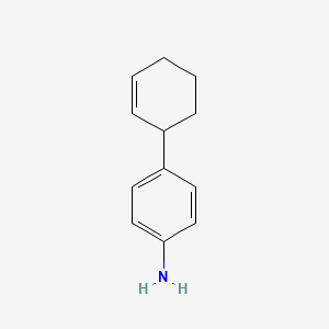 molecular formula C12H15N B12696393 Benzenamine, 4-(2-cyclohexen-1-yl)- CAS No. 189269-90-7