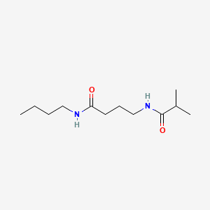 molecular formula C12H24N2O2 B12696422 Butanamide, N-butyl-4-((2-methyl-1-oxopropyl)amino)- CAS No. 82024-05-3