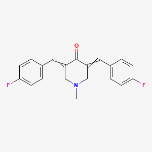 3,5-bis[(4-fluorophenyl)methylene]-1-methyltetrahydro-4(1H)-pyridinone