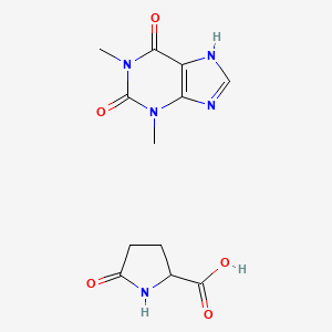 molecular formula C12H15N5O5 B12696482 Einecs 303-684-1 CAS No. 94201-93-1