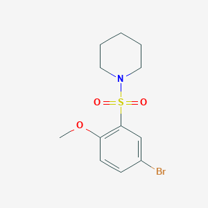 1-((5-Bromo-2-methoxyphenyl)sulfonyl)piperidine