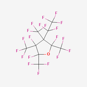 molecular formula C10F20O B12696520 2,3,5-Trifluorotetrahydro-4-(pentafluoroethyl)-2,3,4,5-tetrakis(trifluoromethyl)furan CAS No. 69661-30-9