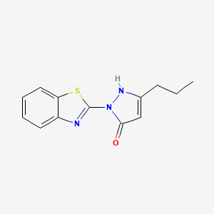 1-(1,3-benzothiazol-2-yl)-3-propyl-1H-pyrazol-5-ol