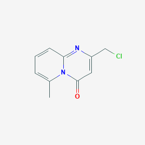 molecular formula C10H9ClN2O B1269655 2-(chloromethyl)-6-methyl-4H-pyrido[1,2-a]pyrimidin-4-one CAS No. 87591-74-0