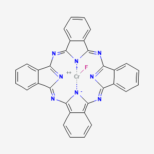 molecular formula C32H16CrFN8 B12696605 Chromium, fluoro(29H,31H-phthalocyaninato(2-)-kappaN29,kappaN30,kappaN31,kappaN32)-, (SP-5-12)- CAS No. 62654-05-1