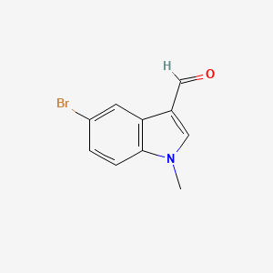 molecular formula C10H8BrNO B1269675 5-bromo-1-methyl-1H-indole-3-carbaldehyde CAS No. 10102-94-0