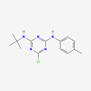 N2-(tert-Butyl)-6-chloro-N4-(p-tolyl)-1,3,5-triazine-2,4-diamine