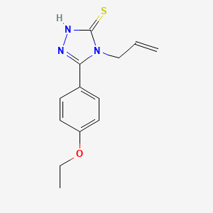 molecular formula C13H15N3OS B1269681 4-allyl-5-(4-ethoxyphenyl)-4H-1,2,4-triazole-3-thiol CAS No. 334497-08-4