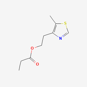 molecular formula C9H13NO2S B12696848 2-(5-Methylthiazol-4-yl)ethyl propionate CAS No. 94021-43-9