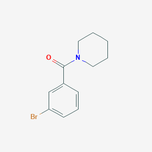 molecular formula C12H14BrNO B1269686 1-(3-Bromobenzoyl)piperidine CAS No. 59507-53-8