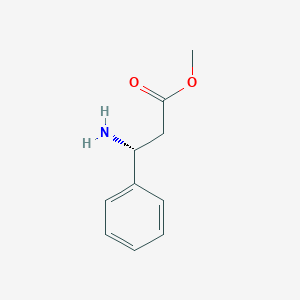 molecular formula C10H13NO2 B1269688 methyl (3R)-3-amino-3-phenylpropanoate CAS No. 37088-67-8