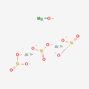 molecular formula Al2MgO10Si3 B12696894 dialuminum;magnesium;dioxido(oxo)silane;oxygen(2-) CAS No. 11139-40-5
