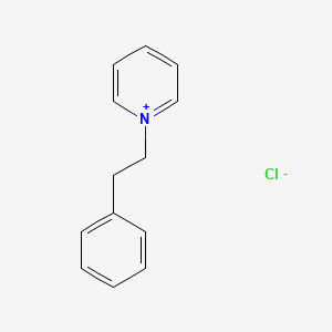 molecular formula C13H14N.Cl<br>C13H14ClN B12696911 1-(2-Phenylethyl)pyridinium chloride CAS No. 29871-24-7