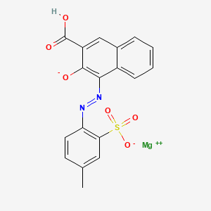molecular formula C18H12MgN2O6S B12696917 Magnesium 3-hydroxy-4-((4-methyl-2-sulphonatophenyl)azo)-2-naphthoate CAS No. 62103-78-0