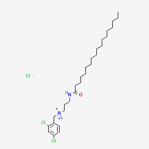 molecular formula C30H53Cl3N2O B12696929 (2,4-Dichlorobenzyl)dimethyl[3-[(1-oxooctadecyl)amino]propyl]ammonium chloride CAS No. 84697-07-4