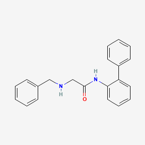 molecular formula C21H20N2O B1269693 2-Benzylamino-N-biphenyl-2-yl-acetamide CAS No. 333341-34-7