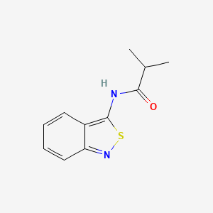 molecular formula C11H12N2OS B12696959 N-(2,1-Benzisothiazol-3-yl)-2-methylpropanamide CAS No. 67019-22-1