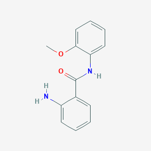 molecular formula C14H14N2O2 B1269699 2-氨基-N-(2-甲氧基苯基)苯甲酰胺 CAS No. 70083-21-5