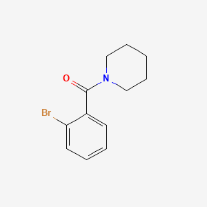 molecular formula C12H14BrNO B1269702 (2-Bromophenyl)(piperidin-1-yl)methanone CAS No. 61153-35-3