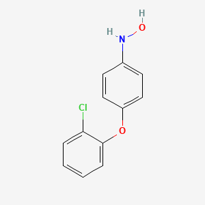 molecular formula C12H10ClNO2 B12697046 4-(2-Chlorophenoxy)-N-hydroxybenzenamine CAS No. 958791-94-1