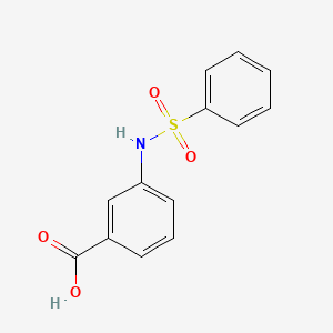 molecular formula C13H11NO4S B1269705 3-Benzenesulfonylaminobenzoic acid CAS No. 28547-15-1