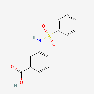 molecular formula C13H11NO4S B1269705 3-[(Phenylsulfonyl)amino]benzoic acid CAS No. 28547-15-1