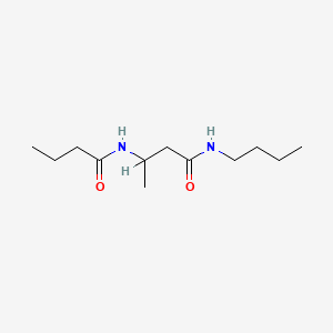 molecular formula C12H24N2O2 B12697113 N-Butyl-3-((1-oxobutyl)amino)butanamide CAS No. 82024-13-3