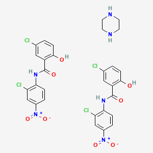 molecular formula C30H26Cl4N6O8 B12697124 Einecs 279-760-2 CAS No. 81424-66-0