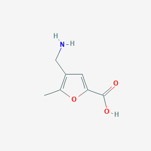 molecular formula C7H9NO3 B1269713 4-Aminomethyl-5-methyl-furan-2-carboxylic acid CAS No. 436088-95-8