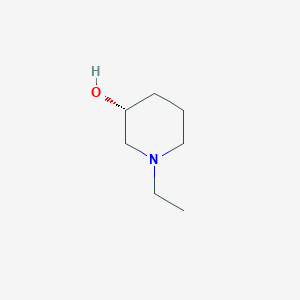 molecular formula C7H15NO B12697137 1-Ethyl-3-piperidinol, (R)- CAS No. 79802-10-1