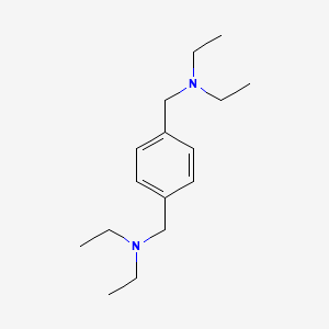 molecular formula C16H28N2 B12697143 1,4-Benzenedimethanamine, N,N,N',N'-tetraethyl- CAS No. 40828-00-0