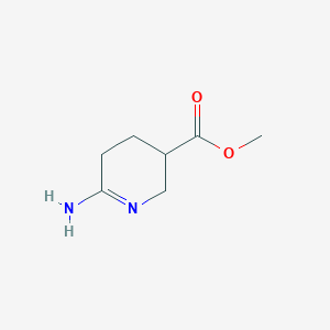 molecular formula C7H12N2O2 B126973 Methyl 6-amino-2,3,4,5-tetrahydropyridine-3-carboxylate CAS No. 158930-48-4