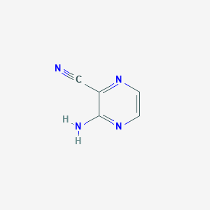 molecular formula C5H4N4 B1269731 3-Aminopyrazine-2-carbonitrile CAS No. 25911-65-3