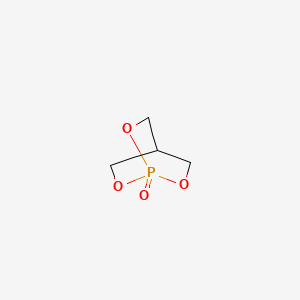 molecular formula C4H7O4P B12697370 2,6,7-Trioxa-1-phosphabicyclo[2.2.2]octane1-oxide CAS No. 873-13-2