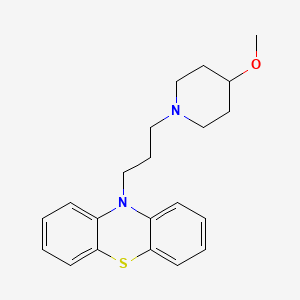 molecular formula C21H26N2OS B12697384 Phenothiazine, 10-(3-(4-methoxypiperidino)propyl)- CAS No. 97018-15-0