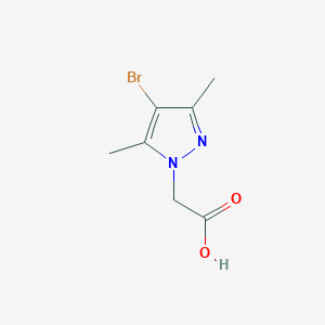 molecular formula C7H9BrN2O2 B1269745 (4-bromo-3,5-dimethyl-1H-pyrazol-1-yl)acetic acid CAS No. 312309-43-6