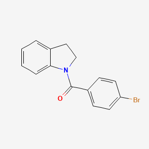 (4-Bromophenyl)-(2,3-dihydroindol-1-yl)methanone