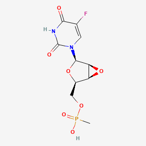molecular formula C10H12FN2O7P B12697469 LaFU-MeP CAS No. 142506-00-1