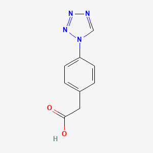 molecular formula C9H8N4O2 B1269748 (4-Tetrazol-1-yl-phenyl)-acetic acid CAS No. 462068-57-1