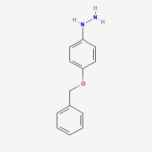 molecular formula C13H14N2O B1269750 4-Benzyloxyphenylhydrazine CAS No. 51145-58-5