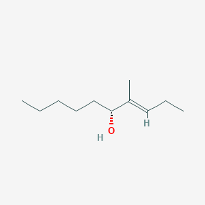 molecular formula C11H22O B12697502 4-Methyl-3-decen-5-ol, (3E)-(R)- CAS No. 862009-99-2