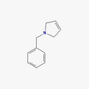 molecular formula C11H13N B1269752 1-苄基-3-吡咯烯 CAS No. 6913-92-4