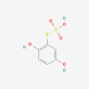 molecular formula C6H6O5S2 B12697553 Dihydroxyphenylene thiosulfonate CAS No. 71240-48-7
